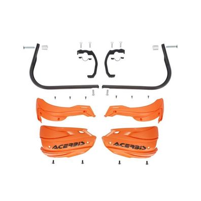 Acerbis Handprotektor ADV Typ B passend für Honda - Orange/Schwarz