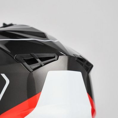 Acerbis MX- Enduro Helm Linear - Grau/Rot - XS