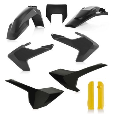 Acerbis Plastik Full Kit passend für Husqvarna - Schwarz/Gelb