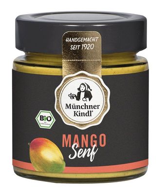 6x Münchner Kindl Senf Mango Senf Bio Münchner Kindl 125ml 125ml
