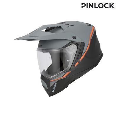 Acerbis Adventure Helm Assault - Schwarz/Fluo Orange - M
