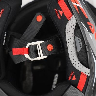 Acerbis MX- Enduro Helm Airstrike-X - Schwarz/Fluo Orange - XXL