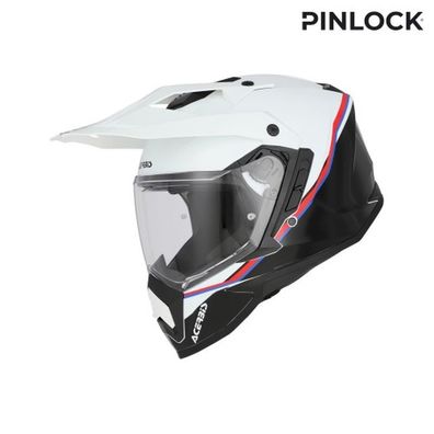 Acerbis Adventure Helm Assault - Weiß/Schwarz - XXL