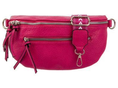 Hernan HB0406 Grossover Tasche mit Reißverschluss - Farben: fuchsia