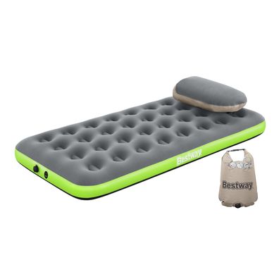 Single-Luftbett Roll & Relax mit Kissenpumpe 188 x 99 x 22 cm