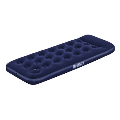 Single-Luftbett mit integrierter Fußpumpe 185 x 76 x 28 cm