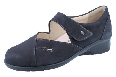 FINN Comfort Aquila Damen Ballerina schwarz Nubukleder