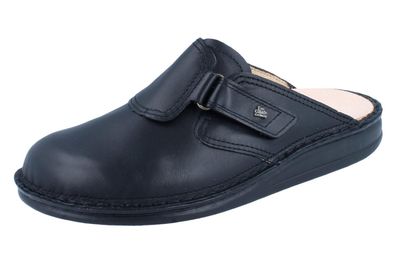 FINN Comfort Venedig Herren Damen Clog schwarz Glattleder