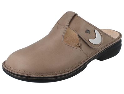 FINN Comfort Belem Damen Clogs beige Glattleder