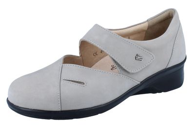 FINN Comfort Aquila Damen Ballerina grau Nubukleder