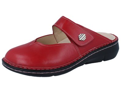 FINN Comfort Roseau Damen Clog pomodore Glattleder