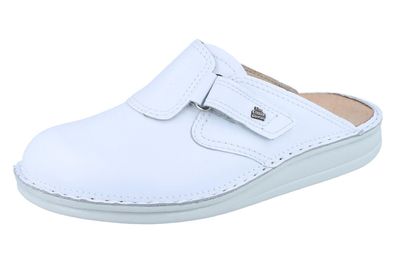 FINN Comfort Venedig Herren Damen Clog weiss Glattleder