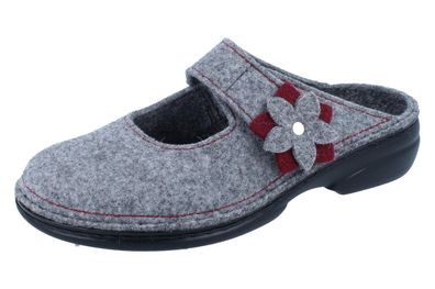 FINN Comfort Arlberg Damen Hausschuhe grau Filz