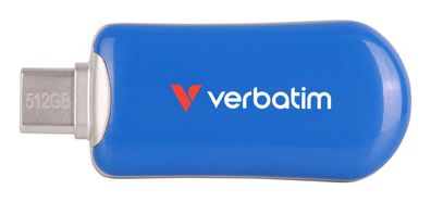 Verbatim Plectra Blue 512GB USB-C Flash Drive 30235