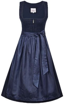 Dirndl Gaimersheim 70cm Länge nachtblau - Größe: 42