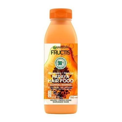 Garnier Fructis Shampoo Papaya, 350ml - Intensiv Regenerierende Pflege für Strap