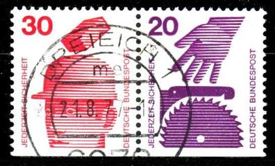BRD BUND Zusammendruck Nr W56 zentrisch gestempelt WAAGR PAA X14CCFA