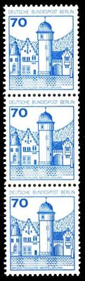 BERLIN DS BURGEN U. Schlösser Nr 538R postfrisch 3ER ST X2133AA