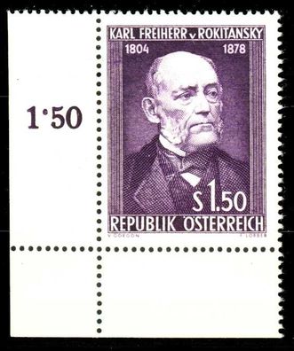 Österreich 1954 Nr 997 postfrisch ECKE-ULI X3369C2