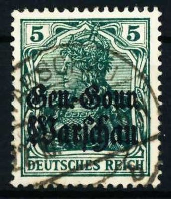 BES. 1WK D-POST IN POLEN Nr 8b zentrisch gestempelt X4A56FE