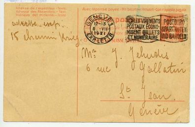 Schweiz Nr P65F Gebraucht Postkarte X6B6ADE