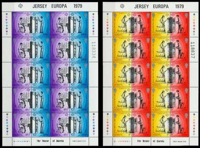 JERSEY Nr 192A 193A KB-194C 195C KB postfrisch S002516