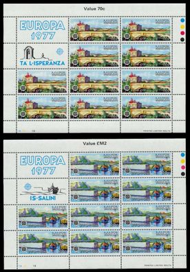 MALTA BLOCK Kleinbogen Nr 554KB-555KB postfrisch S56131E