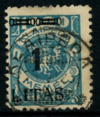 MEMEL 1923 Nr 192IX zentrisch gestempelt gepr. X6D1282