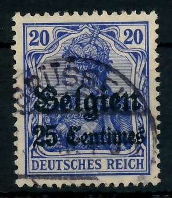 BES 1WK LP Belgien Nr 4II gestempelt X77B09A