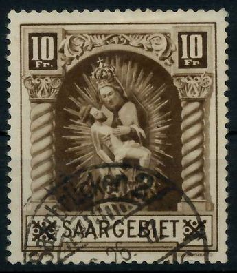 Saargebiet 1925 Nr 103II zentrisch gestempelt ATTEST X7B0EB6