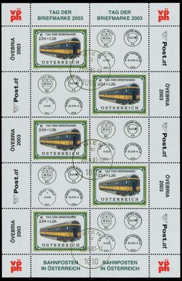 Österreich BLOCK Kleinbogen Nr 2414 gestempelt Kleinbg X7C2412