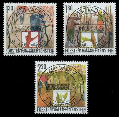 Liechtenstein 2003 Nr 1311-1313 zentrisch gestempelt X298786