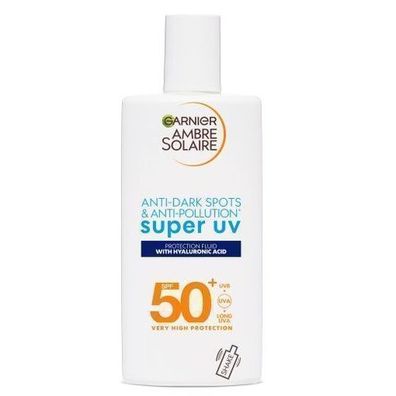 Garnier Ambre Solaire Super UV Schutzfluid fürs Gesicht SPF50 + , gegen Pigmentfle