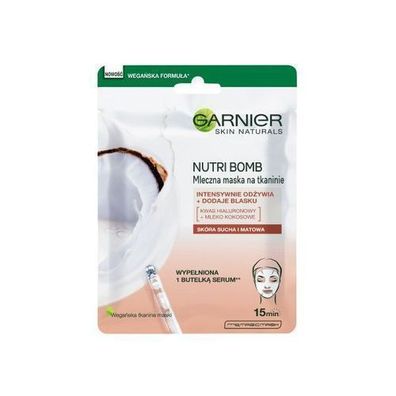 Garnier Nutri Bomb Kokosmilch Tuchmaske, 28g Packung