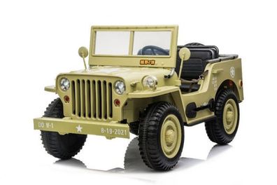 Kinderfahrzeug - Elektro Auto Offroad 3 Sitzer mit 12V14A Akku und 4 Motoren "Camoufl