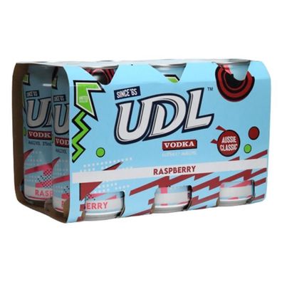 UDL Vodka Premix Raspberry 4.0 % vol. 6x375 ml