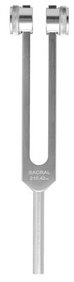Stimmgabel Sakralchakra Mond 210,42 Hz Aluminium 19,2 cm gewichtet Phonophorese