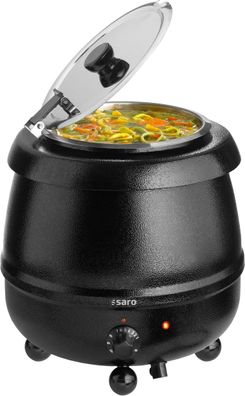Saro Suppenkessel 10 L Edelstahl mit Energieregler Kontrolllampe Deckel