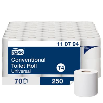 Tork Kleinrollen Toilettenpapier T4 Universal 2-lagig 70 x 250 Blatt 110794