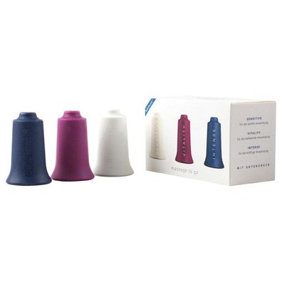 BellaBambi 3er Set Schröpfgläser Silikon 3 Intensitäten Faszien-Massage