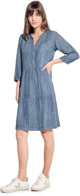 CECIL leichtes Denim-Stufenkleid