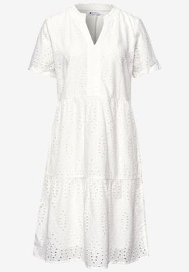 Street One Knielanges Kleid mit Shiffleymuster
