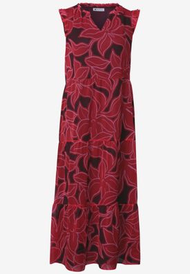 Street One Chiffon Maxi Kleid mit Druck