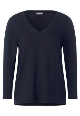 Street One Basic-Shirt mit V-Hals