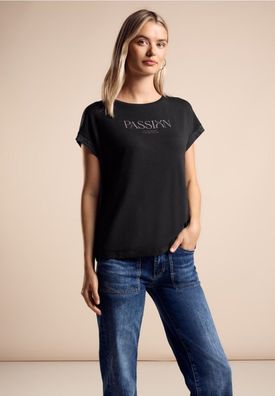 Street One Wording T-shirt shiny