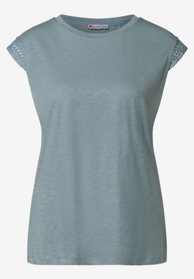 Street One Shirt mit Ärmel-Häkeldetail