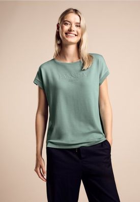 Street One Wording T-shirt shiny