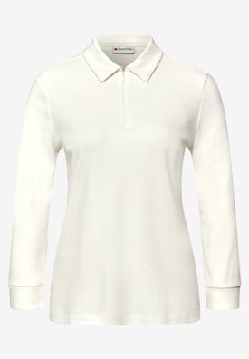 Street One Basic Polo Shirt langarm