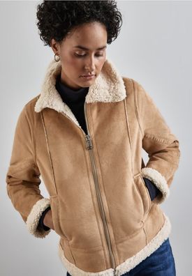 Street One kurze doppelseitige Teddy Jacke