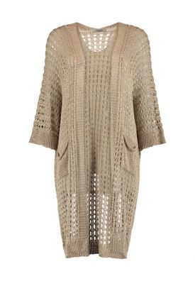 Zabaione langer Cardigan Le44tizia